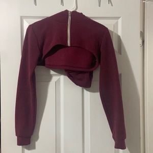 Super Cute Fashion Nova Super Crop Zip Hoodie